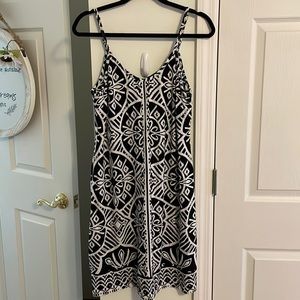 INC black and white dress